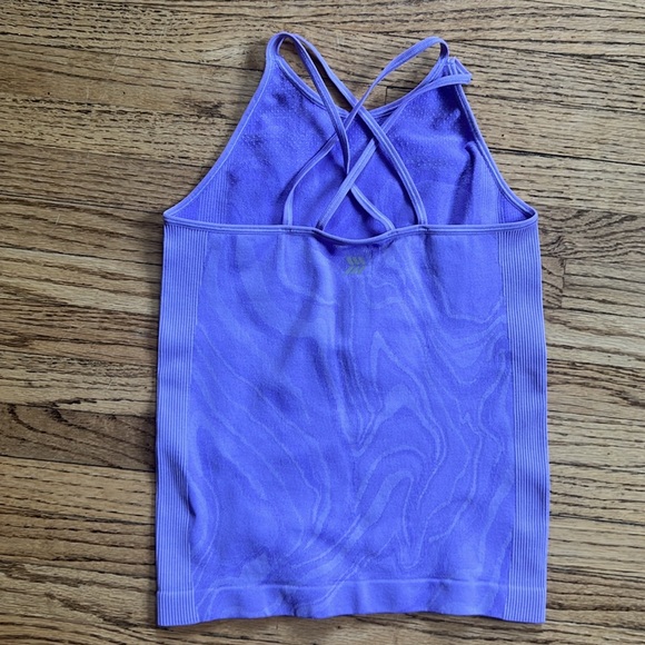 All in Motion Seamless Violet tank and short set, size S(6/7) - Picture 3 of 6